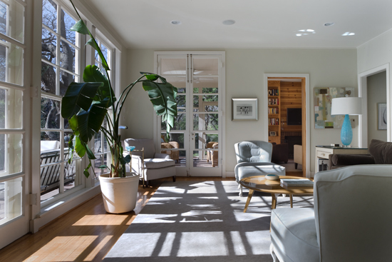 Dallas Modern Home in Turtle Creek Park by Architect O'Neil Ford, FAIA