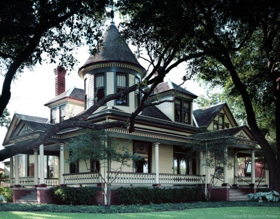 Ornate Queen Anne Victorian home located in the historic Wilson Block of Victorian buildings.