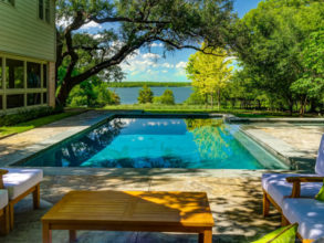 View from estate home at White Rock Lake