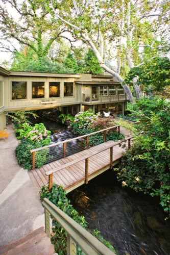 Frank Robert Designed House as Bridge