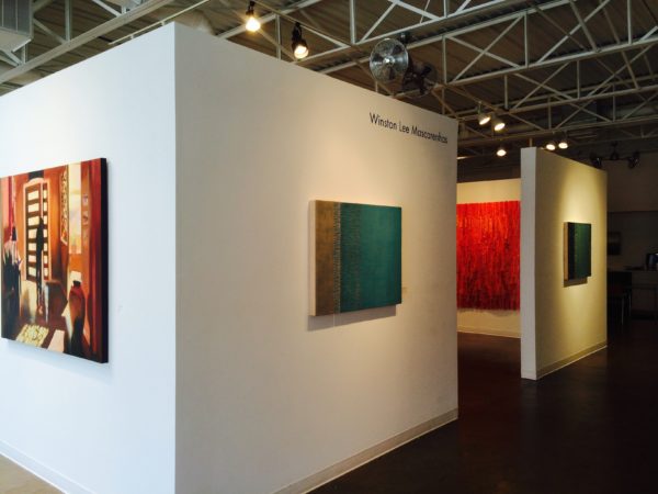 Artist Winston Lee Mascarenhas at Design Center Art Gallery