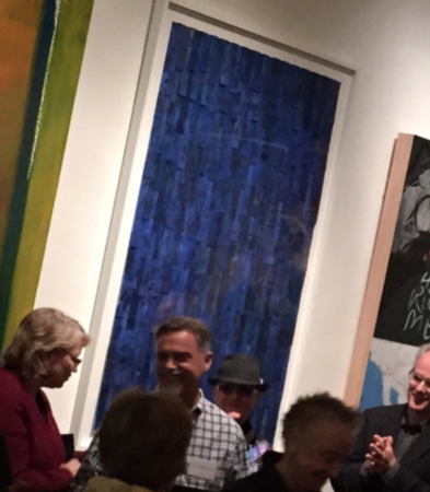 Winston Lee Mascarenhas at his art opening