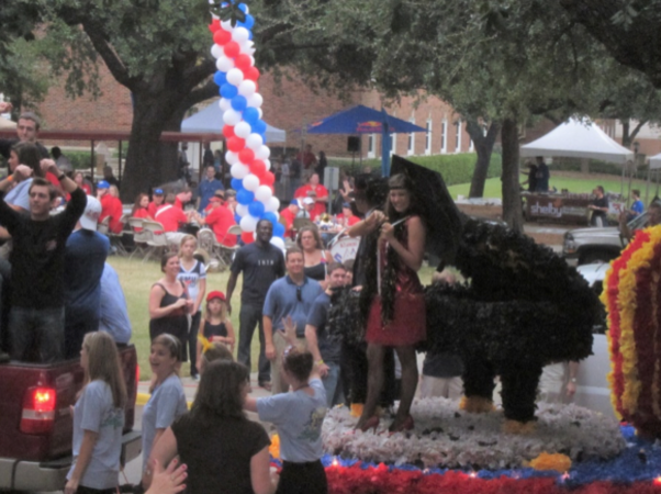 Homecoming Parade on Bishop Boulevard at SMU