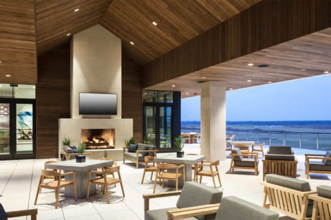 Architect Mark P. Finlay designed a clubhouse at the Trinity Forest Golf Club that Amazon HQ2 golfers will love