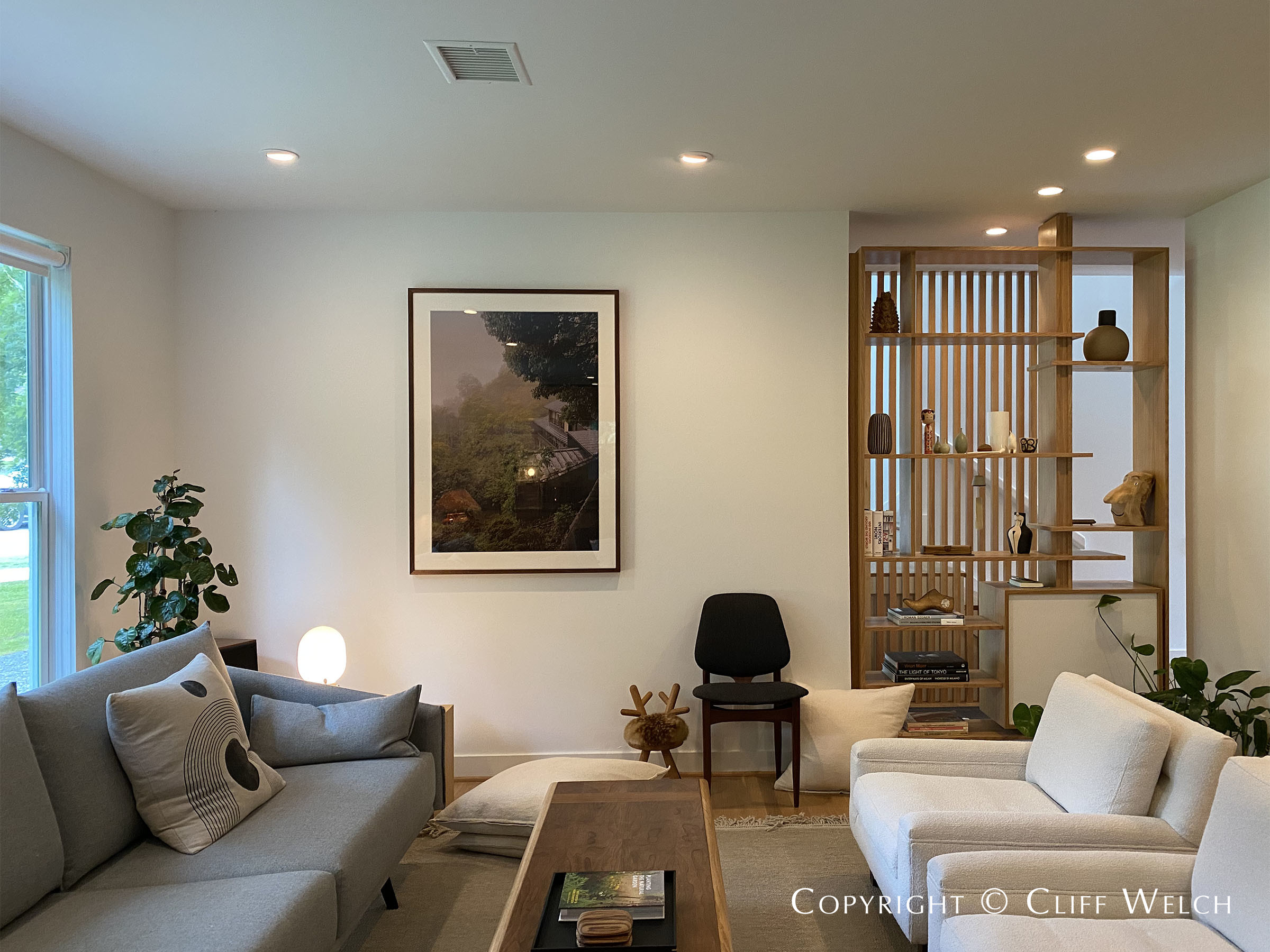 AIA Dallas Tour of Homes Living Room at Kessler Parkway