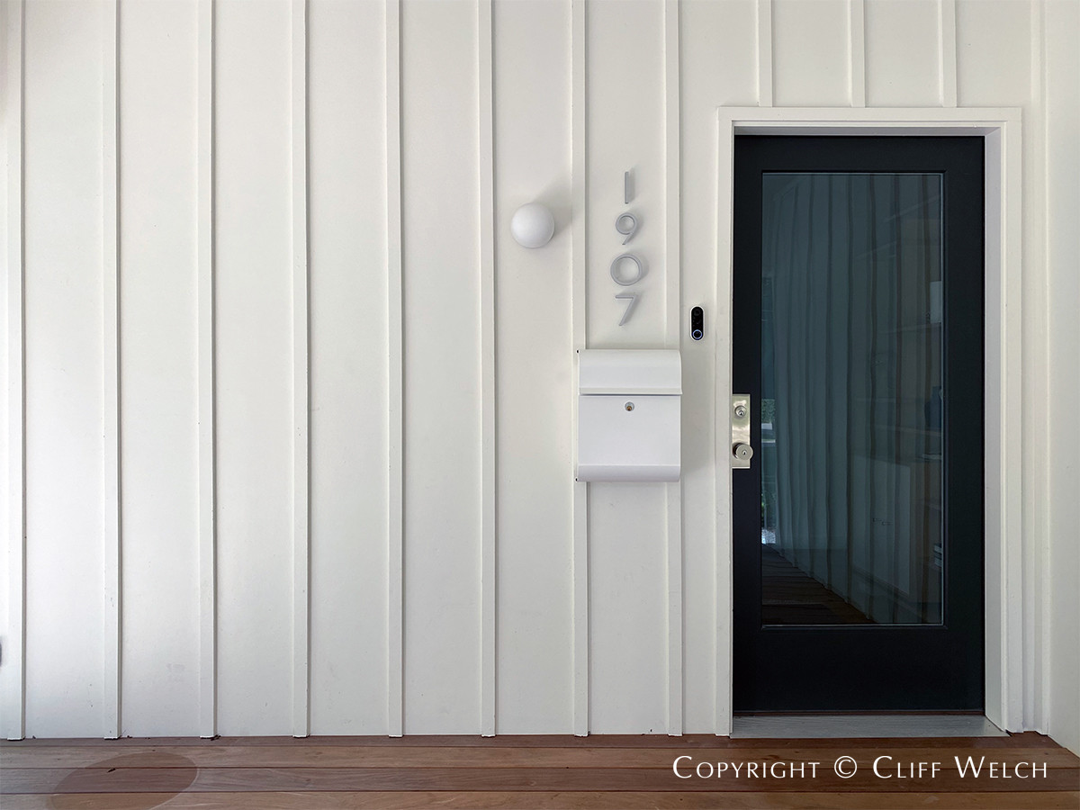 Modern Adornment at Front Door