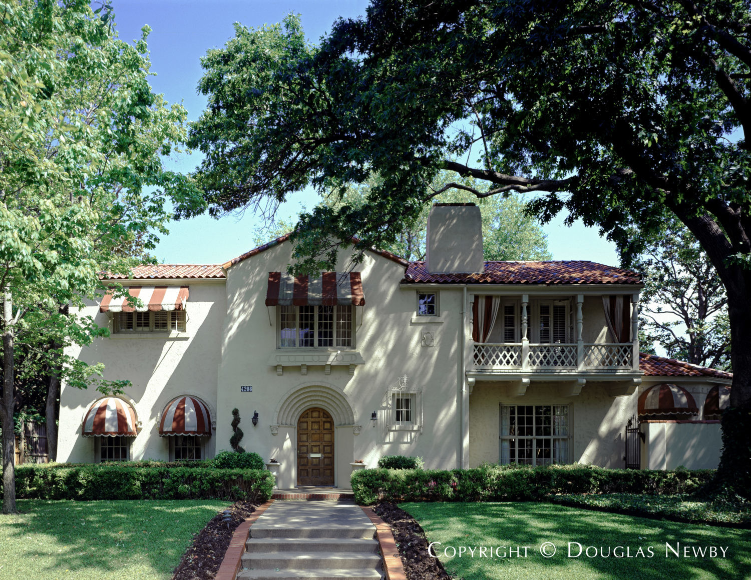 Original home designed by Fooshee & Cheek in Highland Park. 