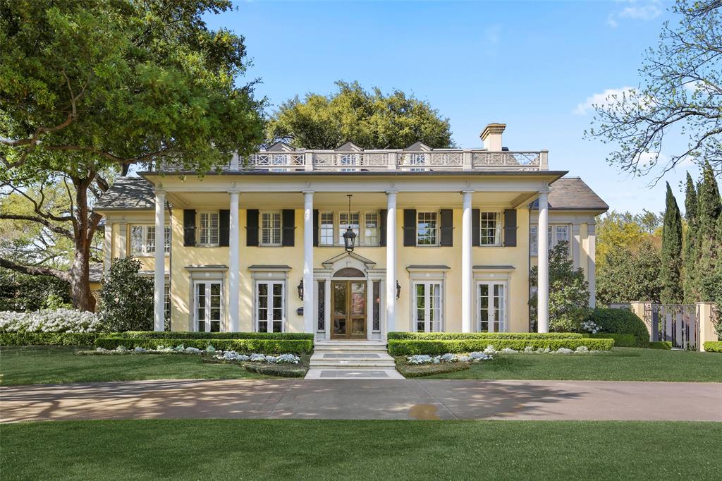 A home designed by architect Hal Thomson on Beverly Drive in Highland Park, Texas, torn down.