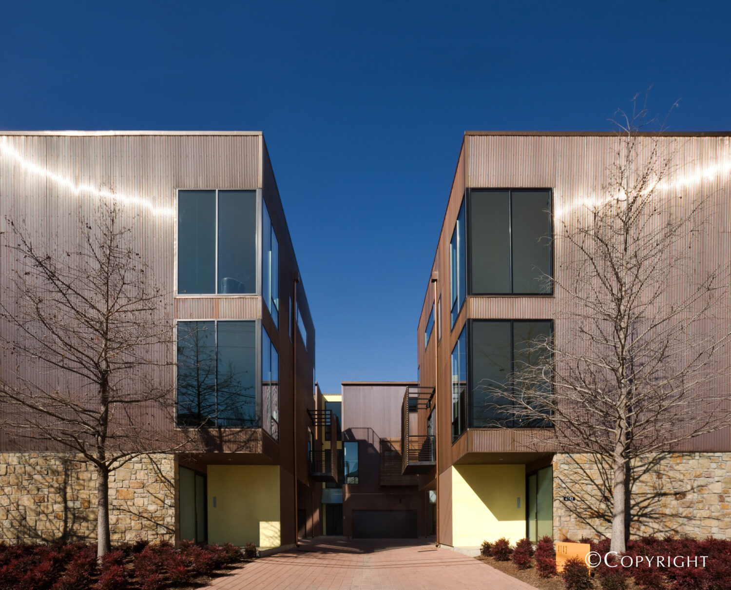 Anchor neighborhood in PD193 has award-winning modern residences like these Ron Wommack designed condominiums.