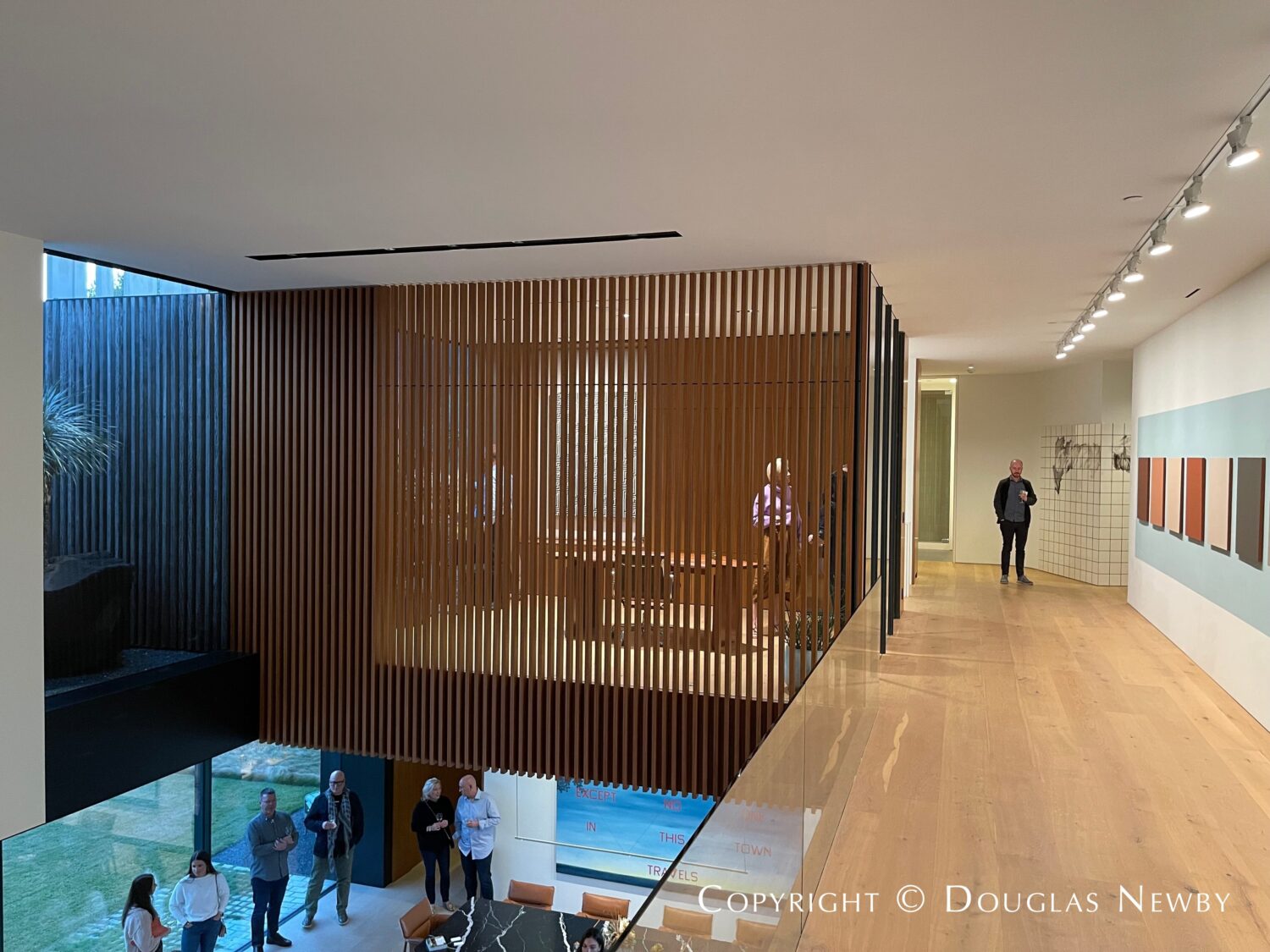 Private office in AlterStudio designed Highland Park modern home.