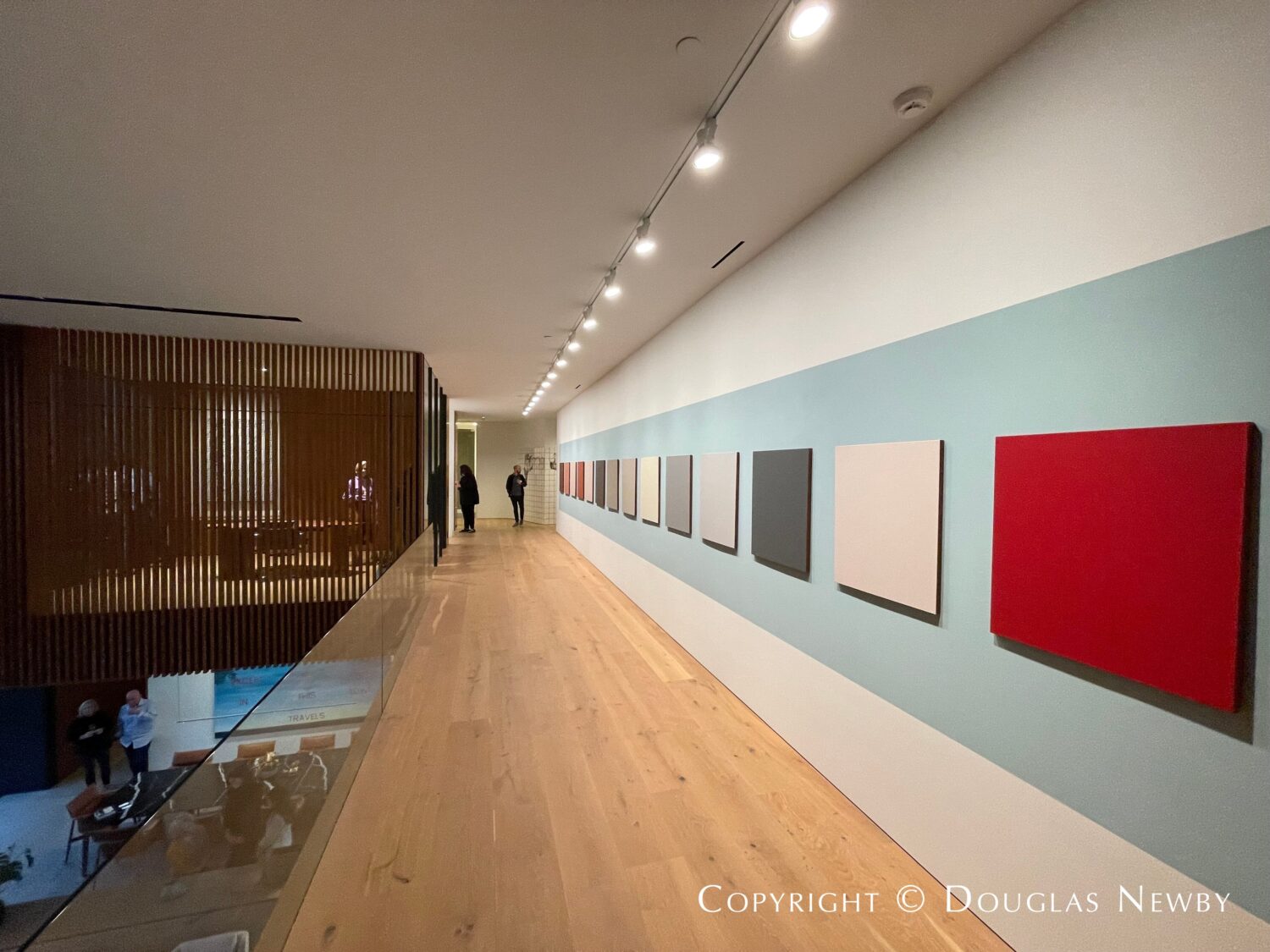 Architecturally significant home in Highland Park includes art gallery corridor. 