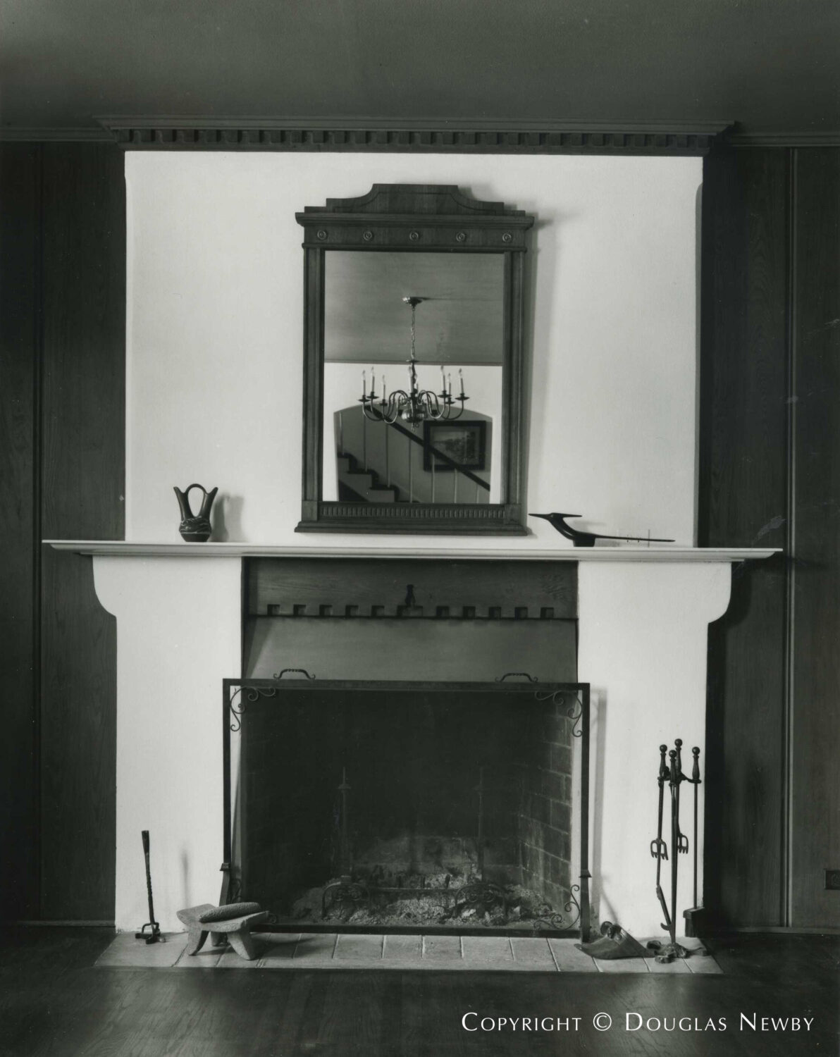 Another example of Texas frontier detailing found in the Dallas, Texas, home at 6292 Mercedes designed by architect David Williams.