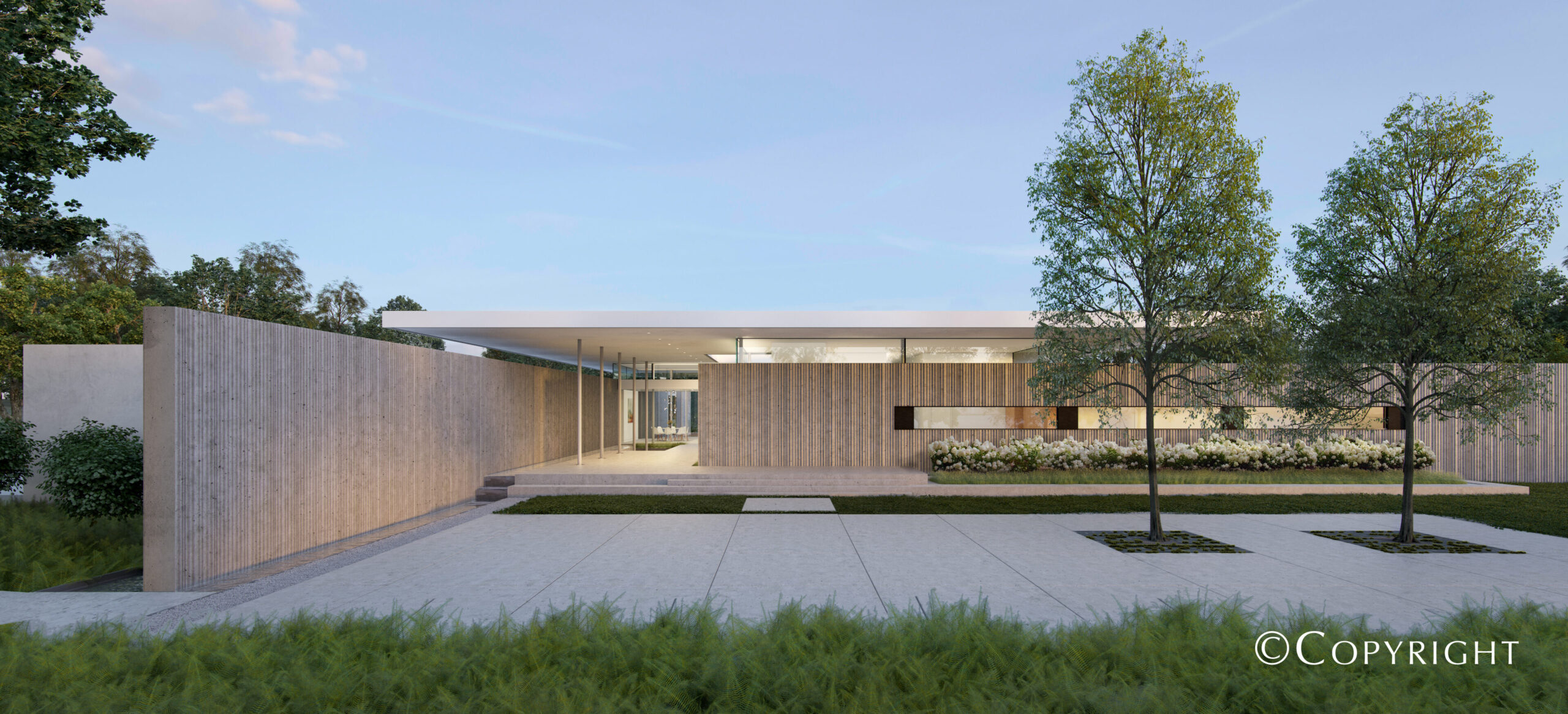 Modern home by Dallas contractor.