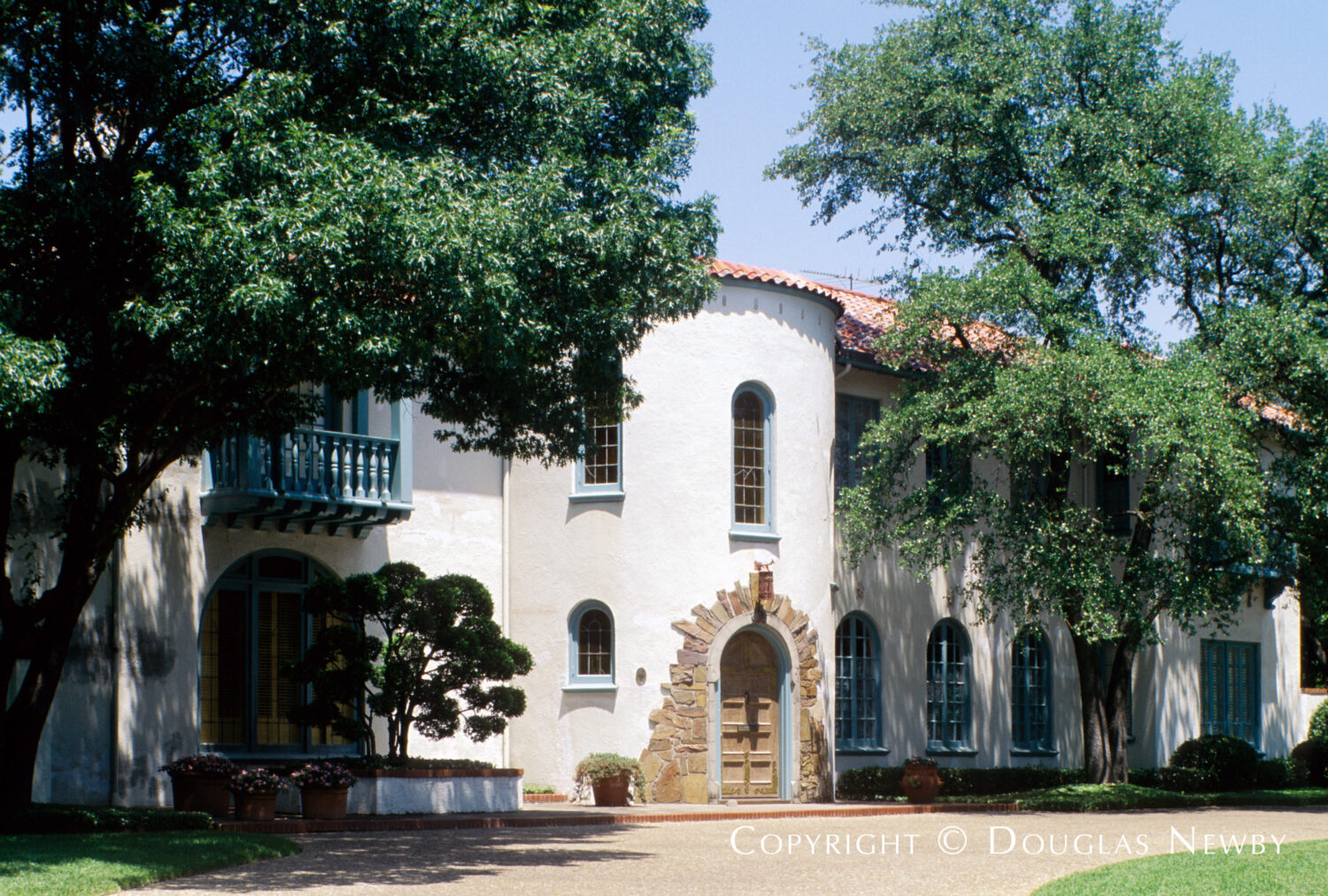 Architects Fooshee and Cheek designed this Spanish Revival style home in 1921 at 4200 Beverly Drive in Highland Park, Dallas, Texas.